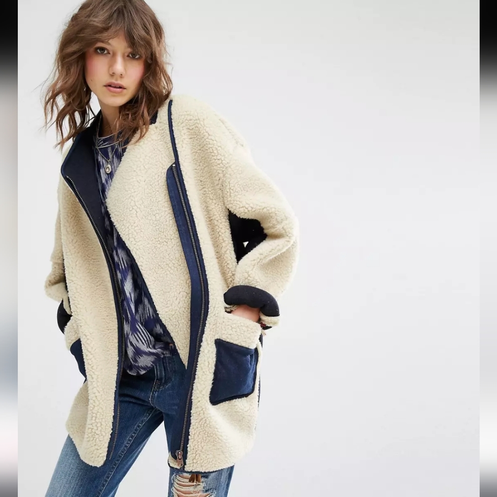 Maison Scotch and Soda Teddy Cocoon Coat